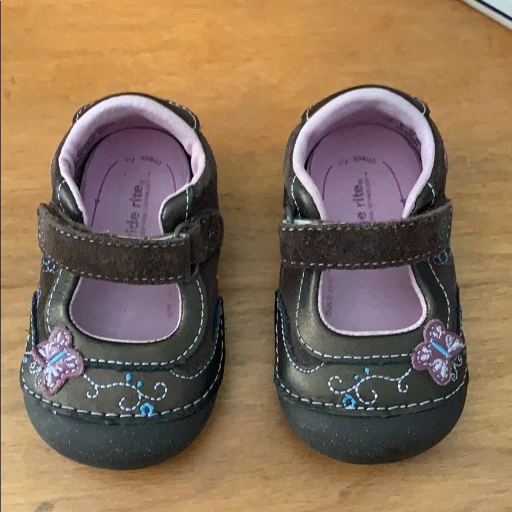 Toddler Brown Leather Stride Rite Sandals US 3.5M